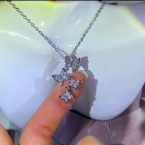 Elegant 925 Sterling Silver Butterfly Necklace